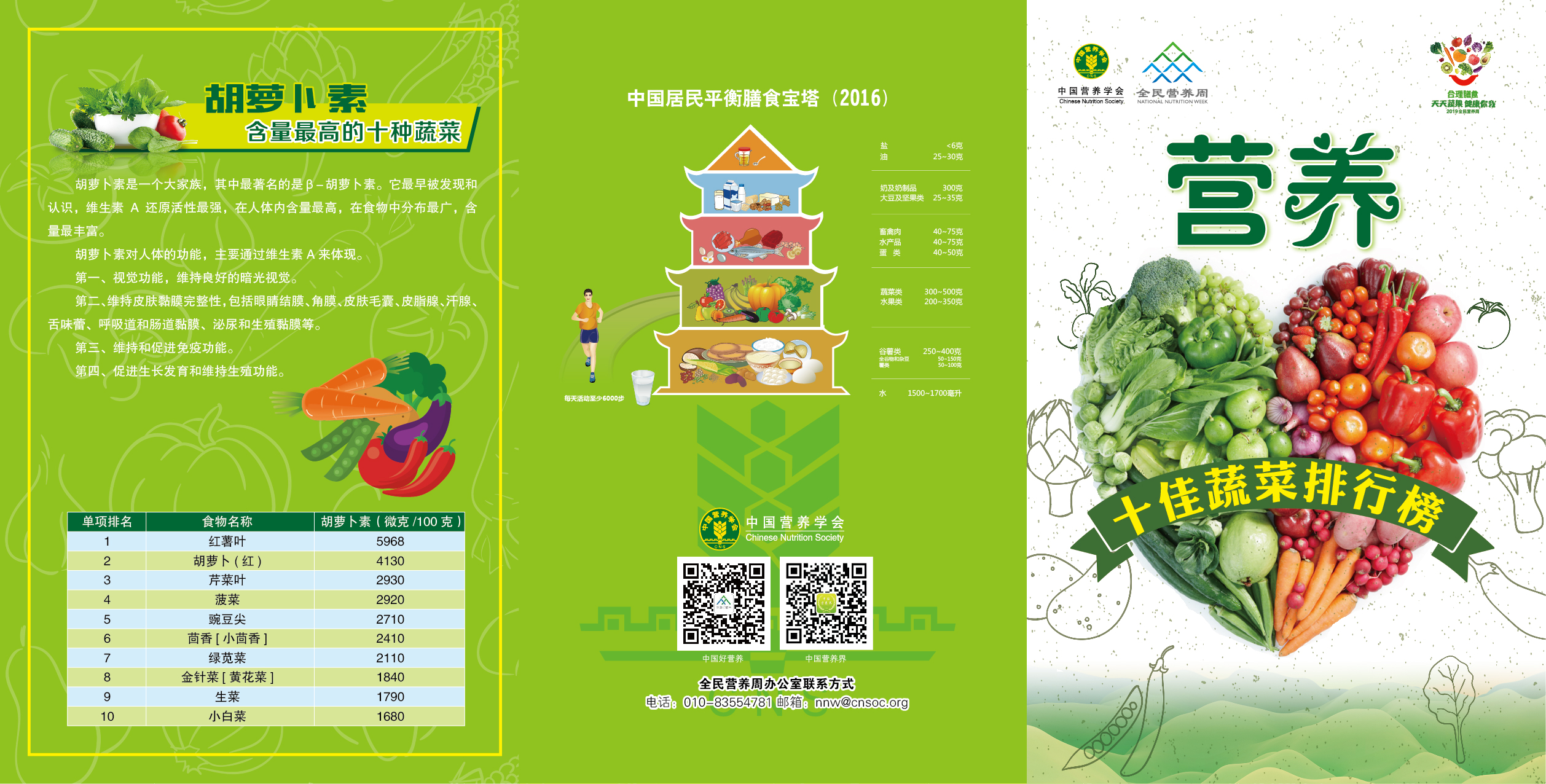 十佳蔬菜及營養(yǎng)信息——蔬菜